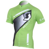 Scott Racing Radtrikot Kurzarm Grün Schwarz 2013
