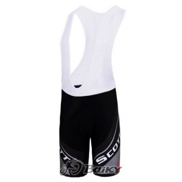 Scott Racing Team Kurz Trägerhose Schwarz Rot