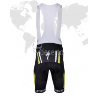 2013 Specialized Radtrikot Kurzarm und Kurz Radhose Kits Weiß Schwarz Gelb