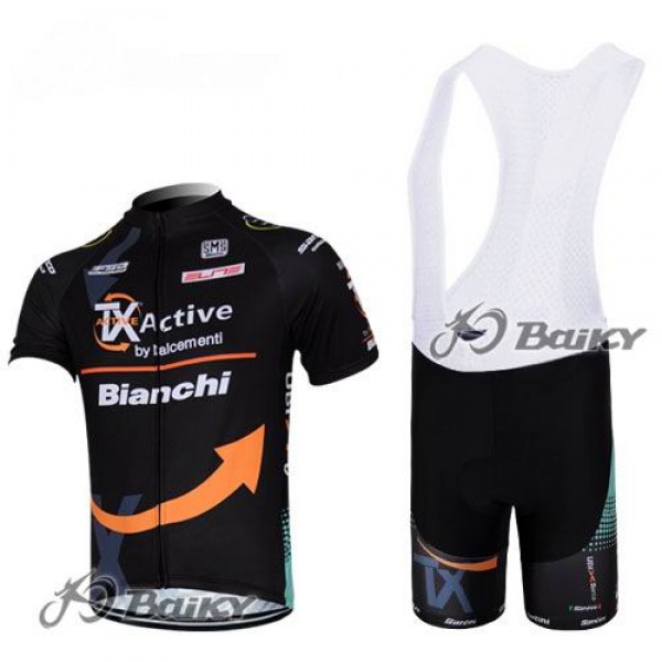 2012 TX active bianchi Pro Team Fahrradbekleidung Satz Fahrradtrikot Kurzarm Trikot und Kurz Trägerhose