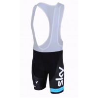 Team Sky Kurz Trägerhose Schwarz 2013