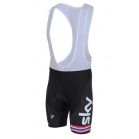 Team Sky Norwegisch Champion Kurz Trägerhose Schwarz Rot