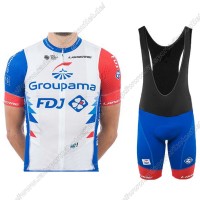 Profiteams Groupama Fdj 2021 Radbekleidung Satz Trikot Kurzarm+Trägerhosen Set Outlet zwa
