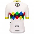 Radtrikot Herren Santini UCI Gravel Weltmeisterschaft trikot Flandern 2024-Weiss Radtrikot Herren Santini UCI Gravel Weltmeisterschaft trikot Flandern 2024-Weiss