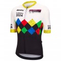 Radtrikot Herren Santini UCI Gravel Weltmeisterschaft trikot Flandern 2024-Schwarz Radtrikot Herren Santini UCI Gravel Weltmeisterschaft trikot Flandern 2024-Schwarz