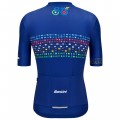 Radtrikot Herren Zurich 2024 Santini UCI Masters Weltmeister trikot-Blau Radtrikot Herren Zurich 2024 Santini UCI Masters Weltmeister trikot-Blau