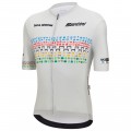 Radtrikot Herren Zurich 2024 Santini UCI Masters Weltmeister trikot-Grau
