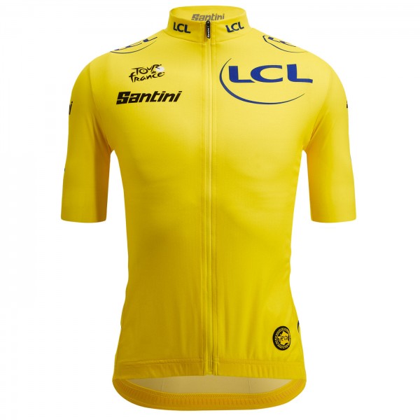 Radtrikot Herren Gelbes Trikot Tour de France 2024 Fan Linie