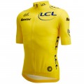 Radtrikot Herren Gelbes Trikot Tour de France 2024 Fan Linie