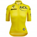 Radtrikot Damen Gelbes Trikot Damen Tour de France 2024 Radtrikot Damen Gelbes Trikot Damen Tour de France 2024