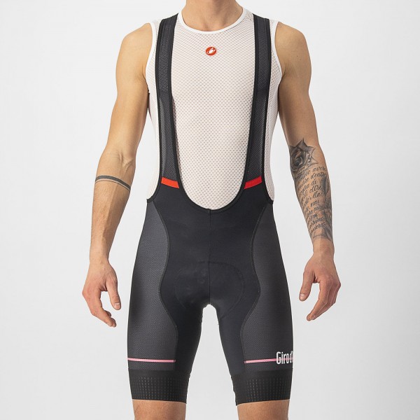 Radtrikot Herren Giro d'Italia 2024 Competizione Trägerhose-Schwarz