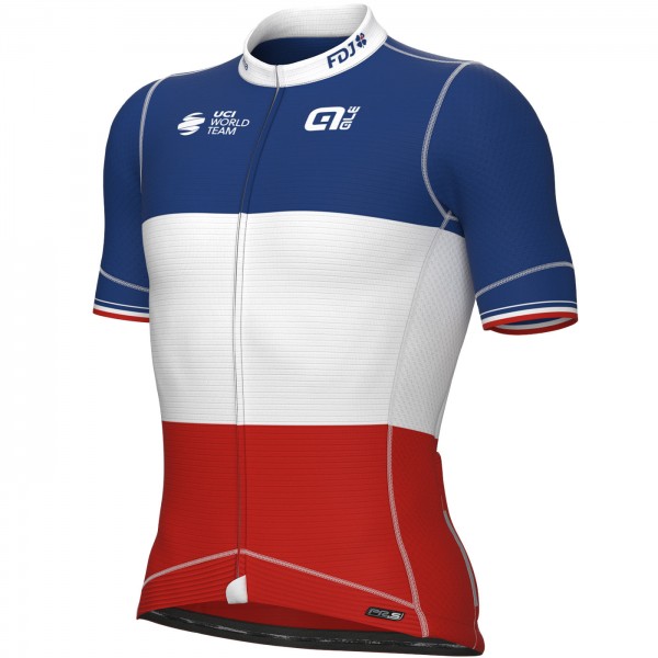 Radtrikot Herren Groupama FDJ 2024 PRS trikot-Franzosischer meister