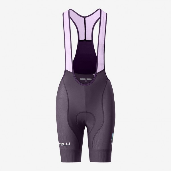 Radtrikot Damen Maratona Dles Dolomites-Enel 2024 frau kurz tragerhose