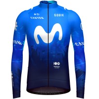 Radtrikot Herren Gobik Movistar 2024 Hyder langarm trikot