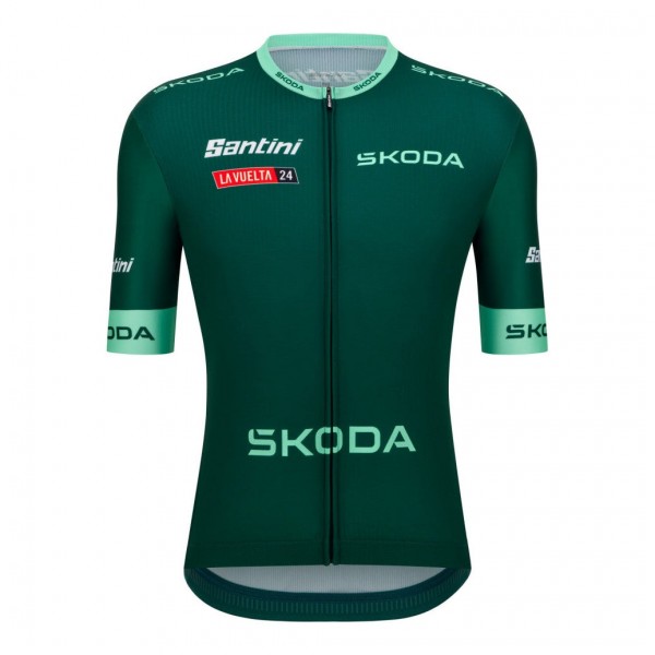 Radtrikot Herren Santini Vuelta Espana grun trikot 2024