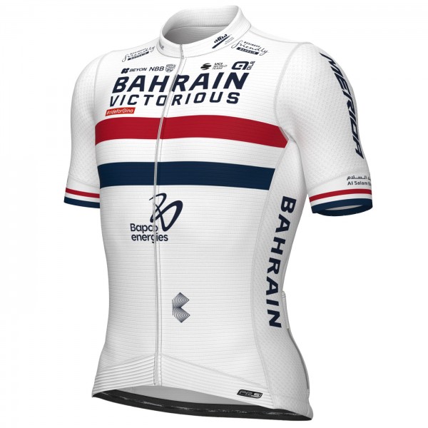 Radtrikot Herren Ale Bahrain Victorious 2024 PRS Trikot-Champion Großbritannien