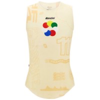Radtrikot Herren Santini Tour de France 2024 armellose radunterhemd-Grand Départ
