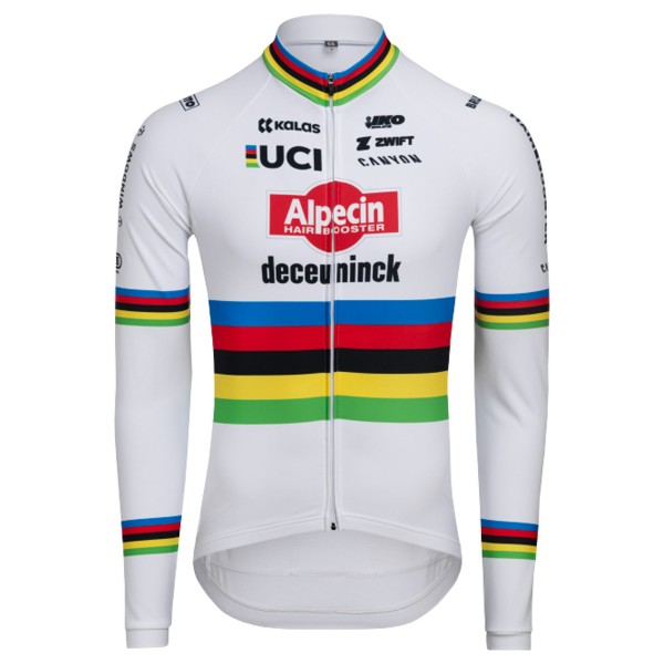 Radtrikot Herren Alpecin Deceuninck 2024 lang arm trikot-WC