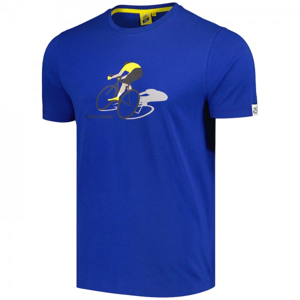 Radtrikot Herren Tour de France Cyclist Graphic 2024 T-Shirt-Blau