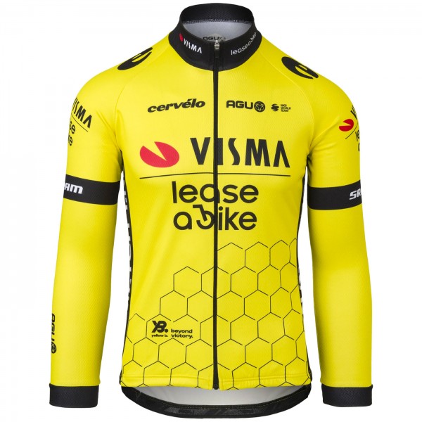 Radtrikot Herren Langärmeliges Trikot Agu Team Visma Lease a bike 2024