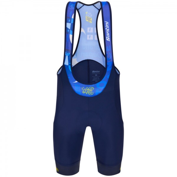 Radtrikot Herren Santini Tour de France 2024 tragerhose-Torino