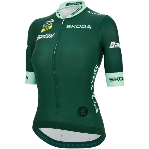 Radtrikot Damen Tour de France 2024 Grun frau trikot