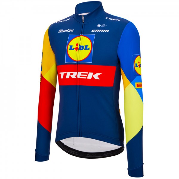 Radtrikot Herren Santini Lidl Trek 2024 langarm trikot