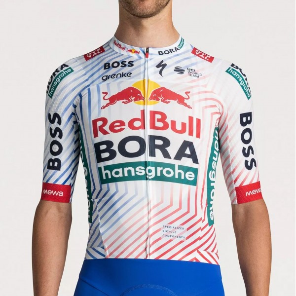 Radtrikot Herren Specialized Red Bull Bora-Hansgrohe 2025 Race trikot-Tdf