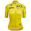 Radtrikot Damen Gelbes Trikot frau Tour de France 2025 Fan Line