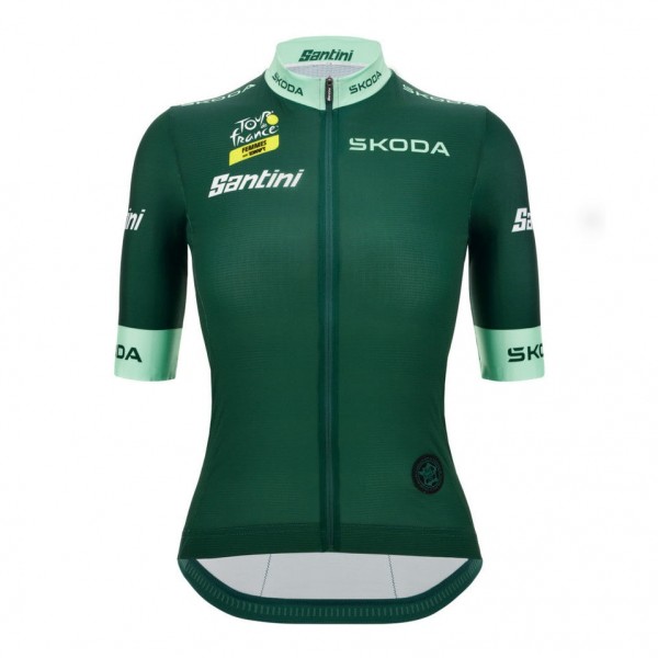 Radtrikot Damen Grüne frau trikot Tour de France 2025 Fan Line