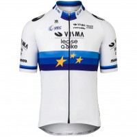 Radtrikot Herren Team Visma Lease a bike 2025 trikot-Europameister