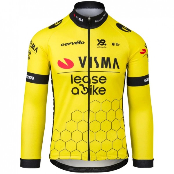 Radtrikot Damen Team Visma Lease a bike 2025 frau langarm trikot