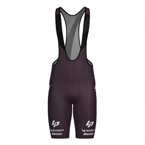 Radtrikot Herren Team Lapierre 2025 Santini tragerhose-Bordeaux