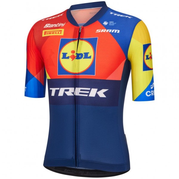 Radtrikot Herren Santini Lidl Trek 2025 Aero trikot Radtrikot Herren Santini Lidl Trek 2025 Aero trikot