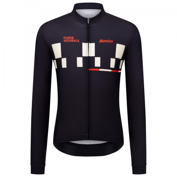 Radtrikot Herren Santini Paris Roubaix langarmtrikot 2025 Radtrikot Herren Santini Paris Roubaix langarmtrikot 2025