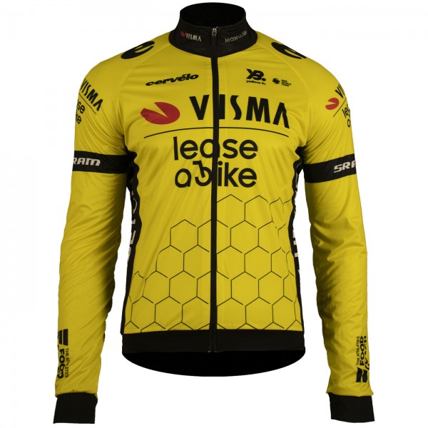Radtrikot Herren Team Visma Lease a bike 2025 Premiun Polartec jacke