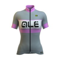 2016 ALE Damen Graphics PRR Bermuda Radtrikot Kurzarm grau