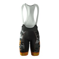 2016 Ale Graphics PRR Camo Fahrradbekleidung Kurz Trägerhose orange