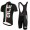 2016 ALE schwarz Fahrradbekleidung Satz Fahrradtrikot Kurzarm Trikot und Kurz Trägerhose