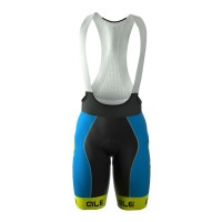 2016 Ale Graphics PRR Bermuda Fahrradbekleidung Kurz Trägerhose blau