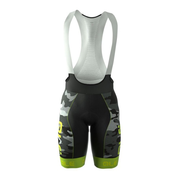 2016 Ale Graphics PRR Camo Fahrradbekleidung Kurz Trägerhose Fluo Grün 2016 Ale Graphics PRR Camo Fahrradbekleidung Kurz Trägerhose Fluo Grün