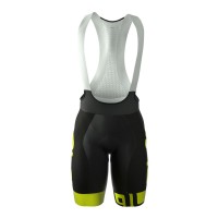 2016 Ale Graphics PRR Arcobaleno schwarz gelbs Fluo Fahrradbekleidung Kurz Trägerhose