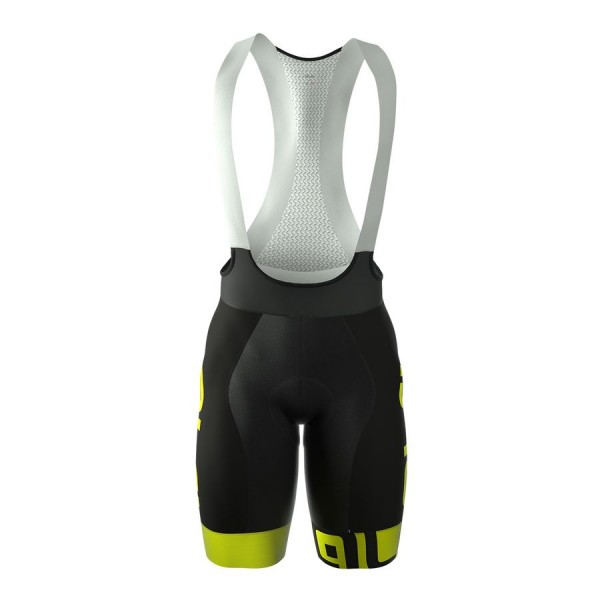 2016 Ale Graphics PRR Arcobaleno schwarz gelbs Fluo Fahrradbekleidung Kurz Trägerhose 2016 Ale Graphics PRR Arcobaleno schwarz gelbs Fluo Fahrradbekleidung Kurz Trägerhose