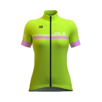 2016 ALE Damen Ale Plus Perla Radtrikot Kurzarm Fluo gelb