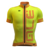 2016 ALE Graphics PRR Arcobaleno Radtrikot Kurzarm Fluo gelb