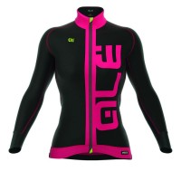 2016 ALE ARCOBALENO Damen Radtrikot Langarm-PINK FLUO