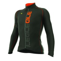 2016 ALE 3 SEASON Radtrikot Langarm-Schwarz ORANGE FLUO