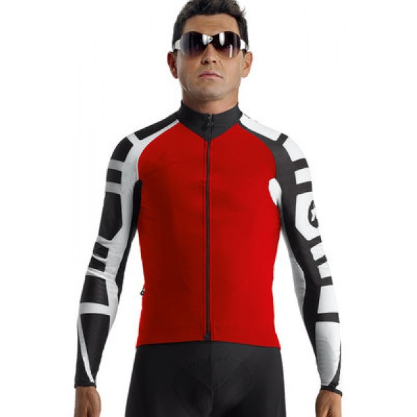 2016 Assos Rot Fahrradtrikot Langarm