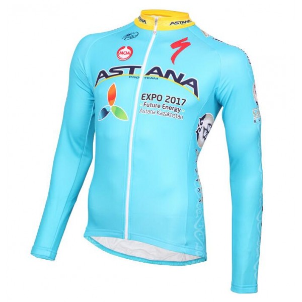 2016 ASTANA PRO TEAM Fahrradtrikot Langarm