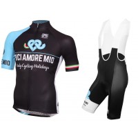 2016 BICI AMORE MIO Fahrradbekleidung Satz Fahrradtrikot Kurzarm Trikot und Kurz Trägerhose